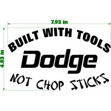BUILT WITH TOOLS DODGE